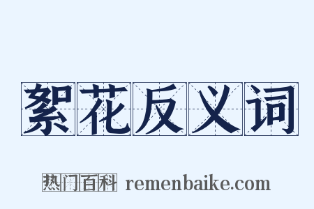 絮花反义词是什么意思的图片